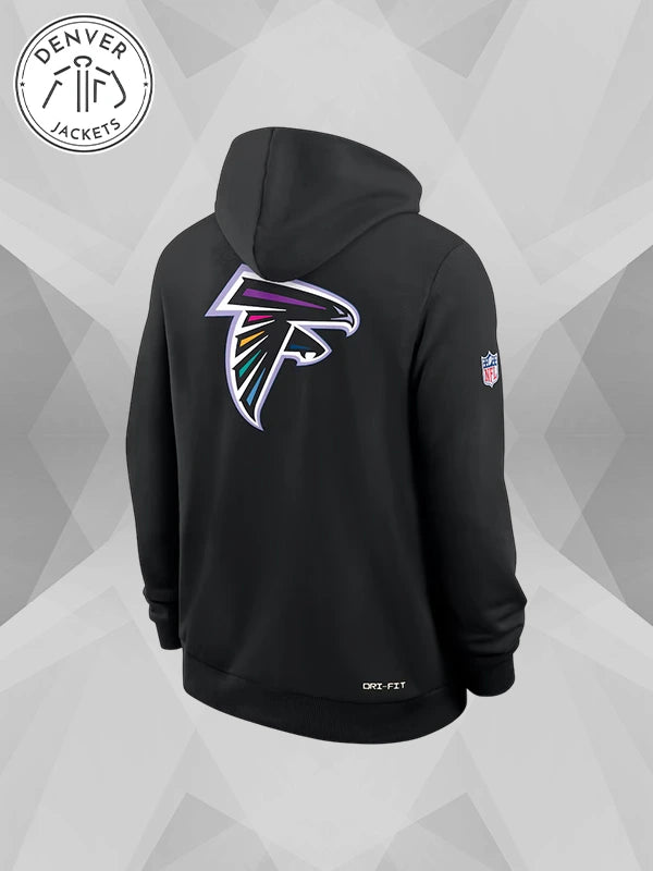 Crucial Catch 2025 Atlanta Falcons Nike Black Dri Fit Hoodie