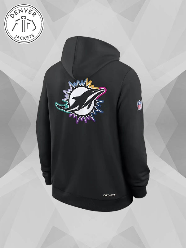 Crucial Catch 2025 Miami Dolphins Dri Fit Sweatshirt Hoodie By Nike