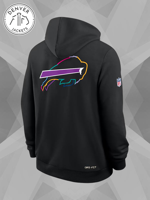 Crucial Catch 2025 Nike Black Dri Fit Buffalo Bills Sweatshirt Hoodie