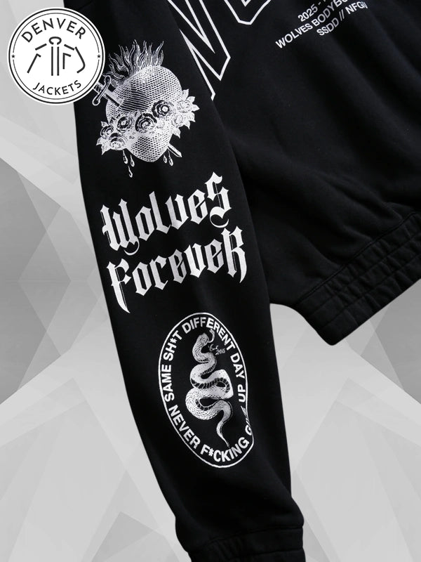 Darc Sport Wolves Forever Hoodie Black