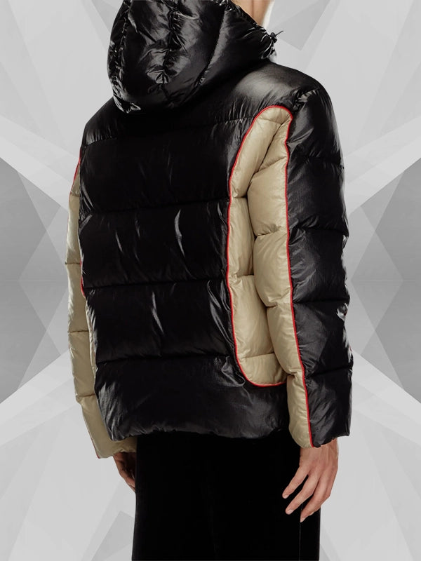 Diesel Puffer Black and Beige Jacket