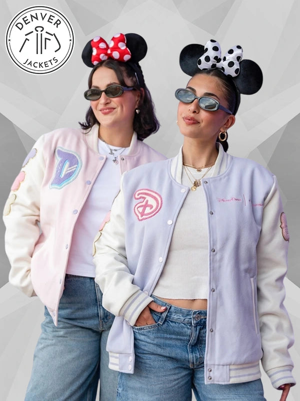 Disneyland Stoney Clover Varsity Jacket Lavender