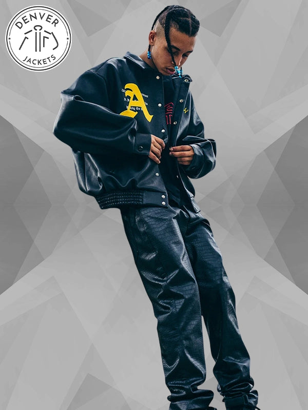 Doncare Ferrari Racing AFGK Leather Jacket Black