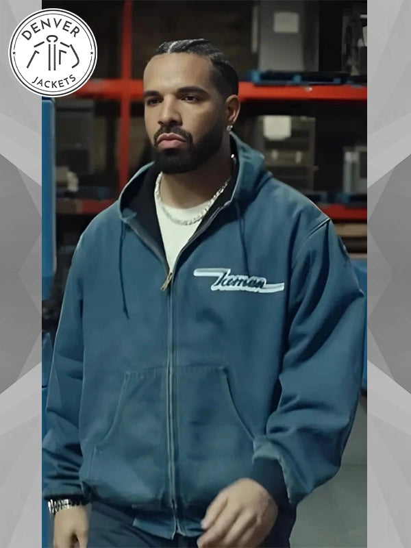 Drake Iceman Hooded Jacket Blue