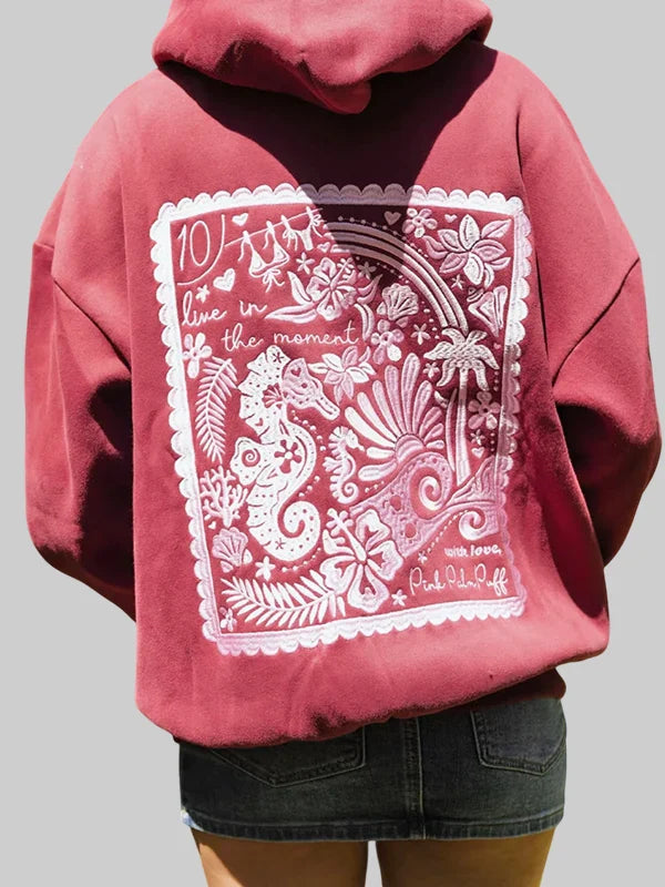 PPP X 엠브리 라이브 인 더 모먼트 후드 티셔츠