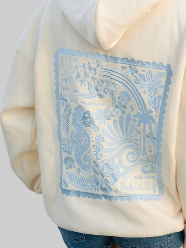 PPP X 엠브리 라이브 인 더 모먼트 후드 티셔츠