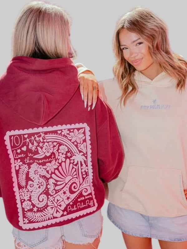 PPP X 엠브리 라이브 인 더 모먼트 후드 티셔츠