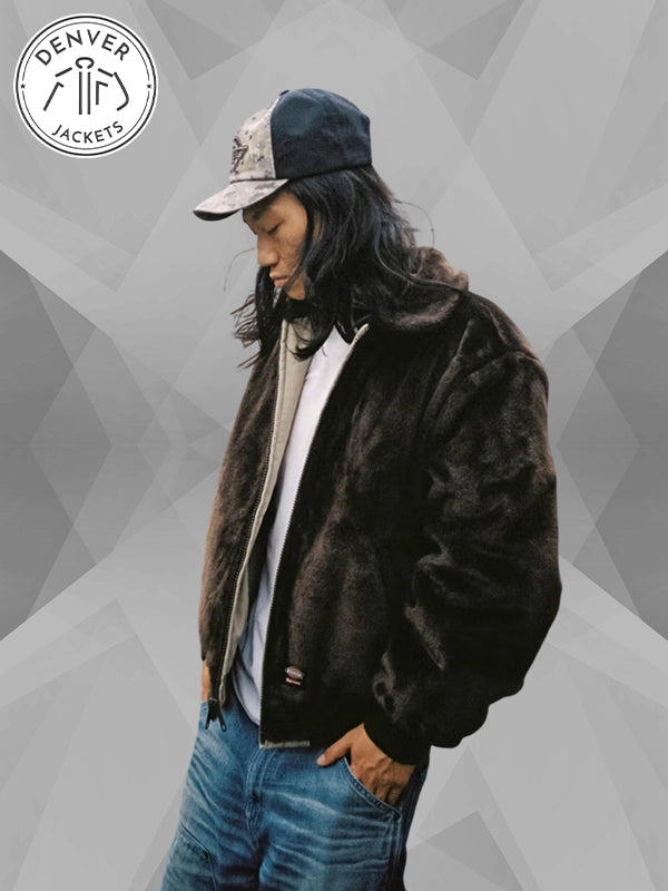 Faux Fur Supreme x Dickies Reversible Work Jacket Brown