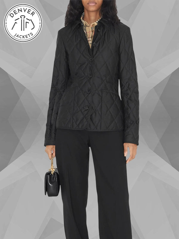 Fernleigh Quilted Burberry Jacket Costco In Black