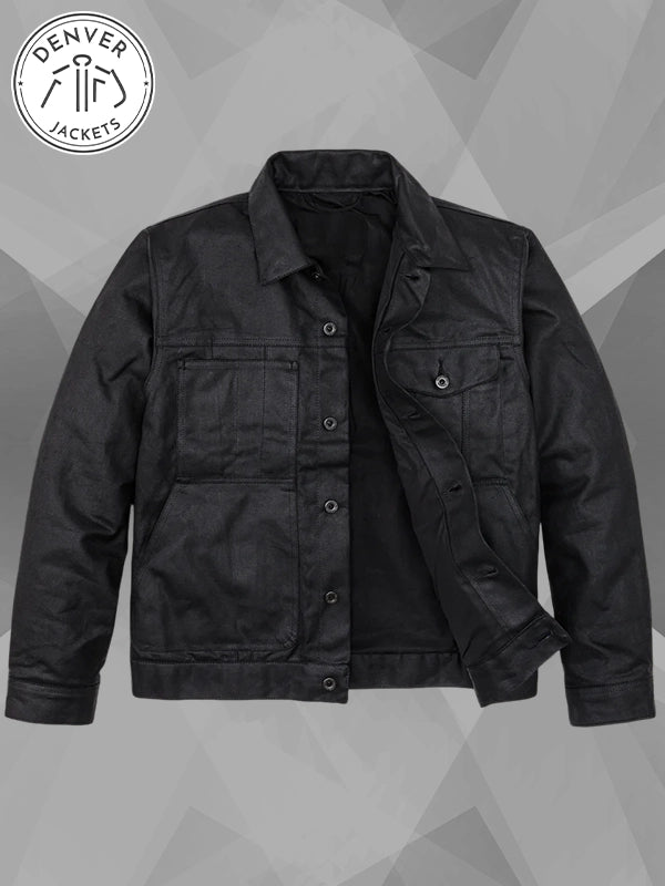 Filson Tin Cloth Short Lined Cruiser Black Jacket