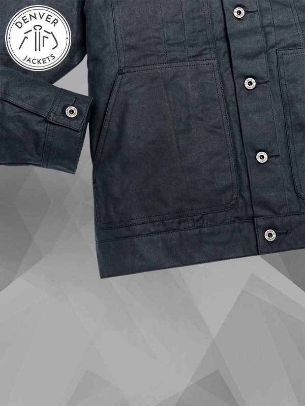 Filson Tin Cloth Short Lined Cruiser Blue Jacket