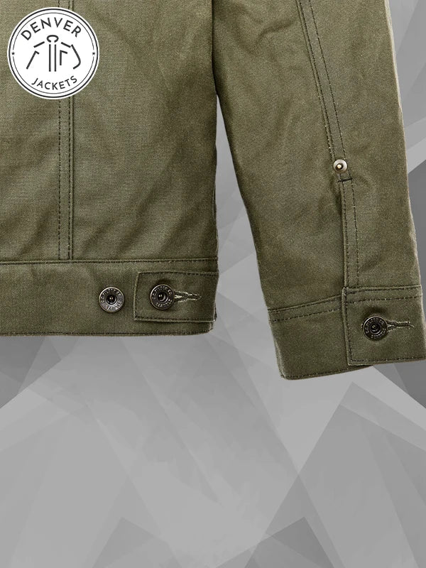 Filson Tin Cloth Short Lined Cruiser Green Jacket