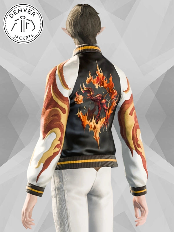 Final Fantasy FF14 Bomber Jacket Black