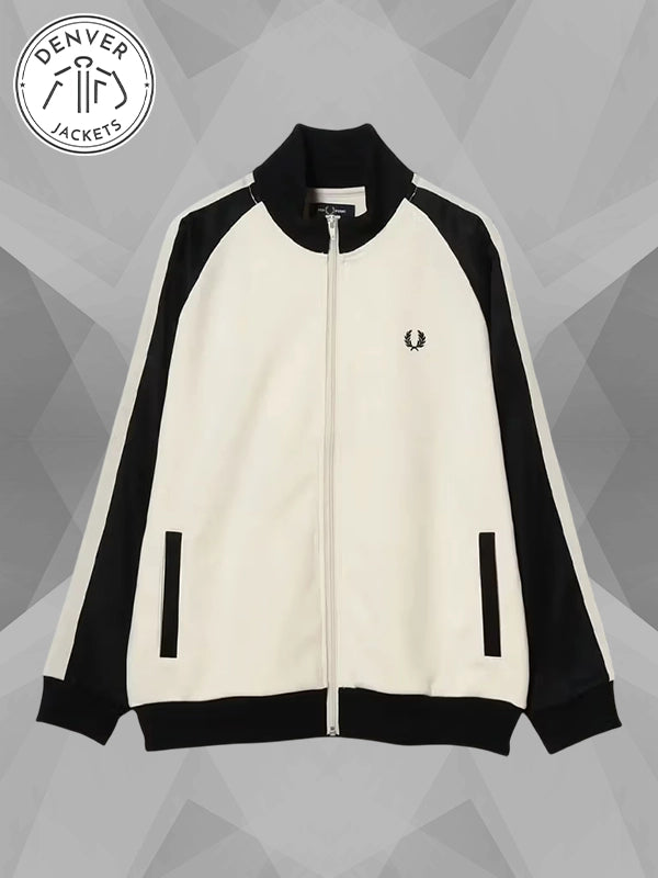 Fred Perry x BEAMS Track Jacket Black and White