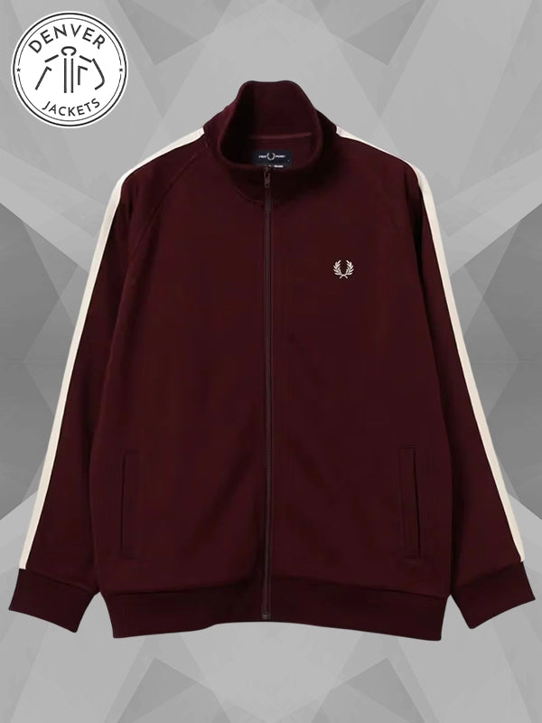Fred Perry x BEAMS Track Jacket Maroon