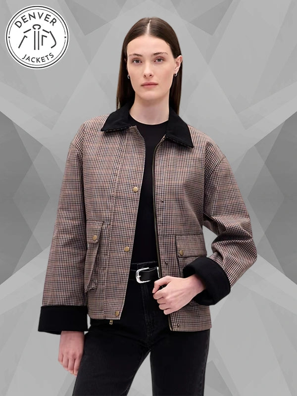 GAP Barn Plaid Jacket Women's