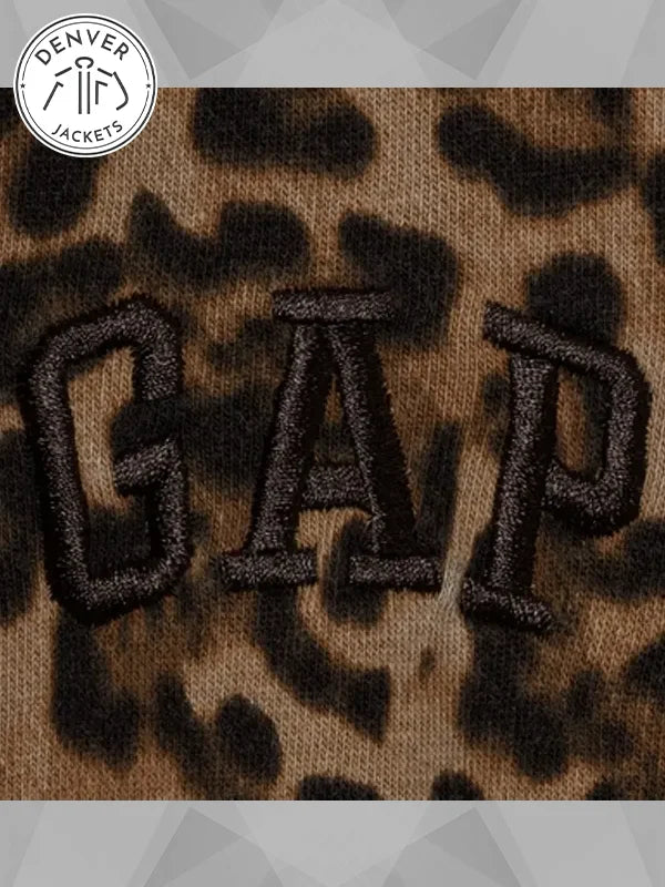 GAP Leopard Cheetah Print Hoodie Sweatshirt
