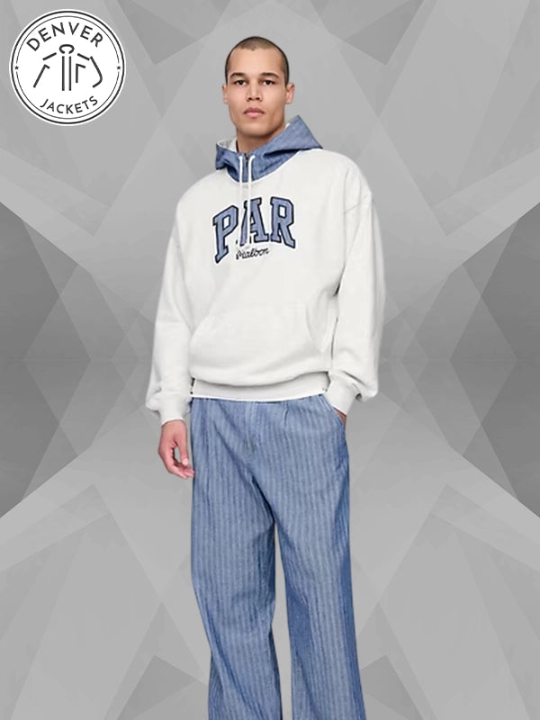 GAP x Malbon Golf Hoodie Heather Grey
