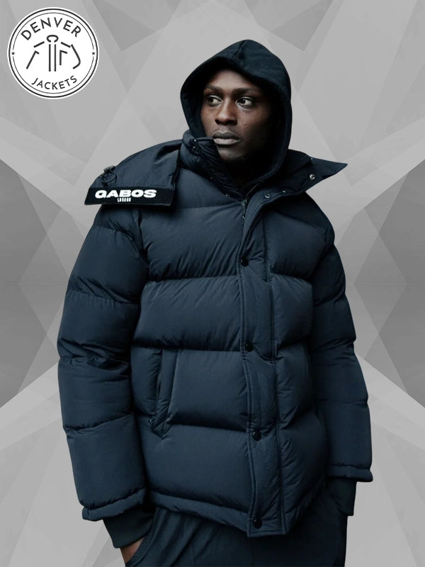 Gabos London Street Bomber Puffer Jacket Black