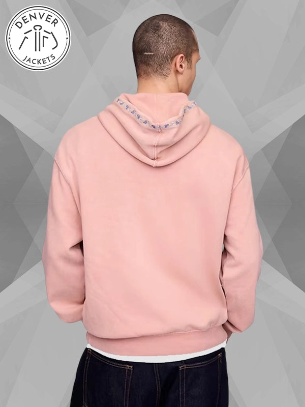 Gap VintageSoft Logo Pink Hoodie