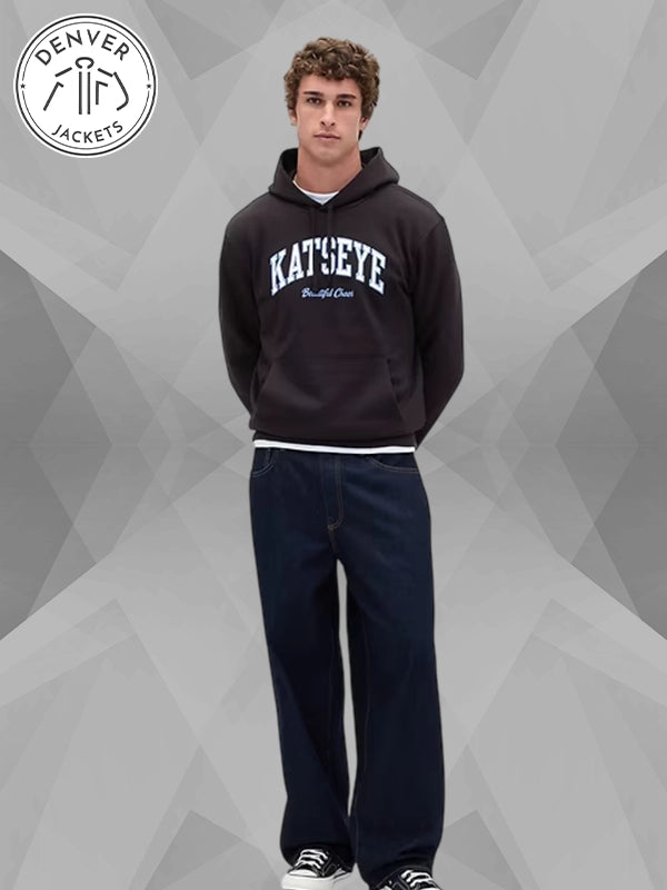 Gap KATSEYE Logo Relaxed Hoodie Black