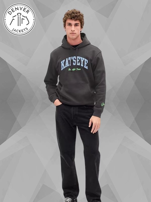 Gap KATSEYE Logo Relaxed Hoodie Black and Green