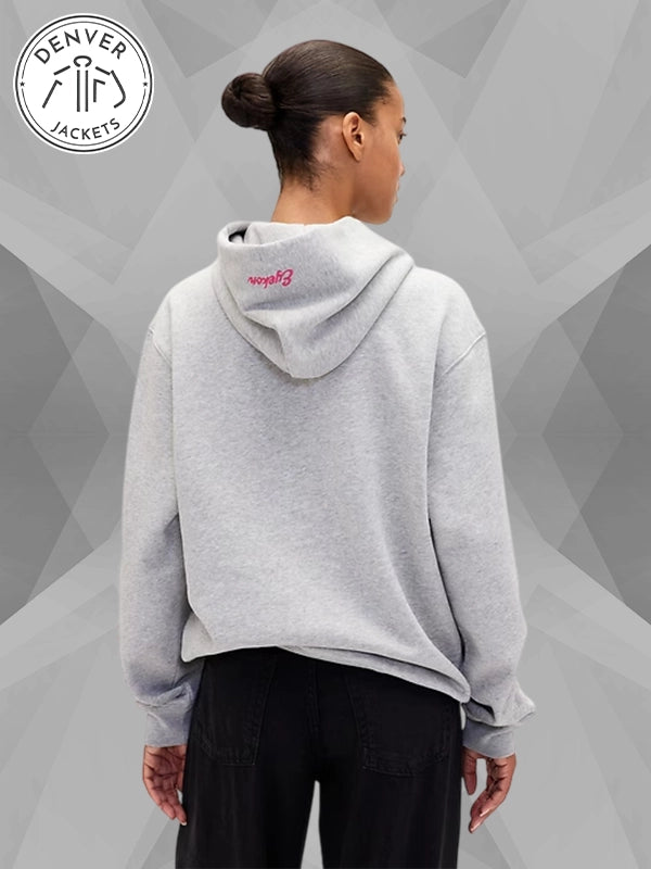 Gap KATSEYE Logo Relaxed Hoodie Grey