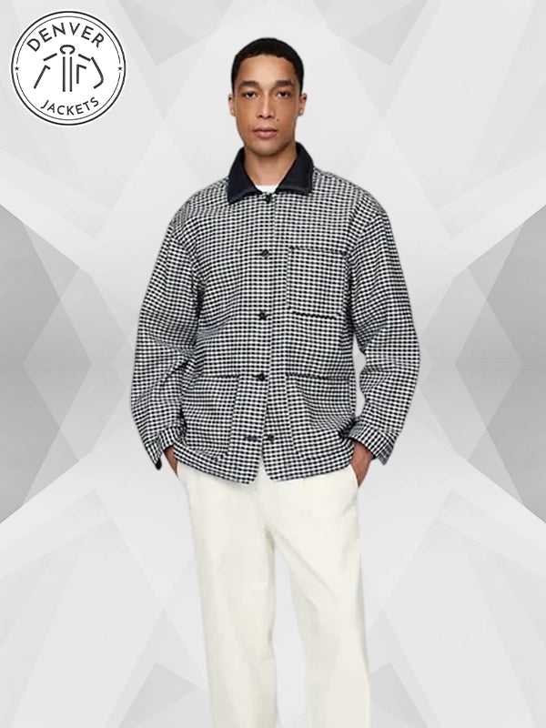 Gap x DOEN Gingham Denim Black/White Jacket