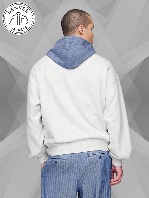 Gap x Malbon Golf Heavyweight French Terry Logo Hoodie Heather Grey