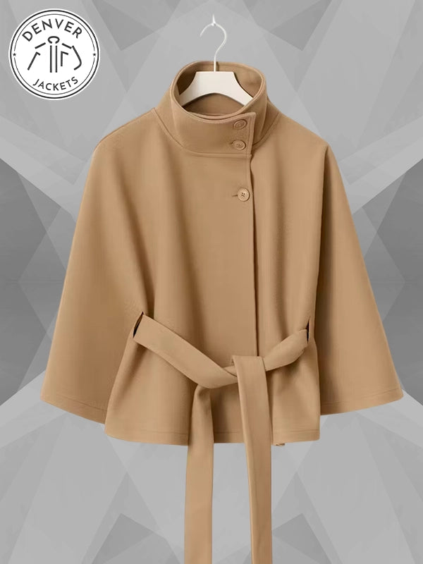 Gina Tricot Belt Cape Jacket Beige
