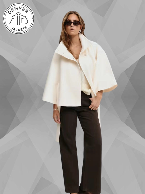 Gina Tricot Belt Cape Jacket Womens