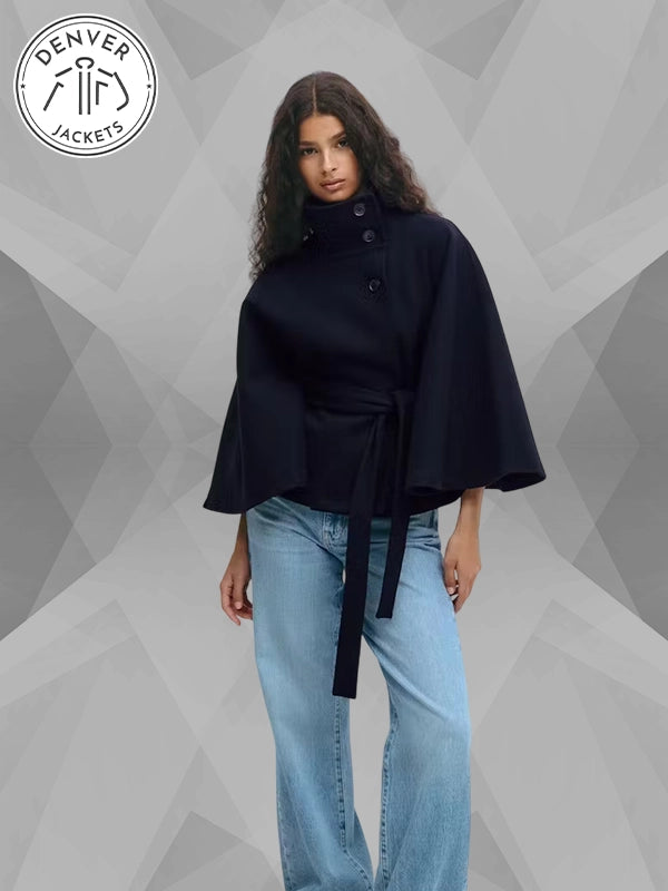 Gina Tricot Cape Jacket Blue