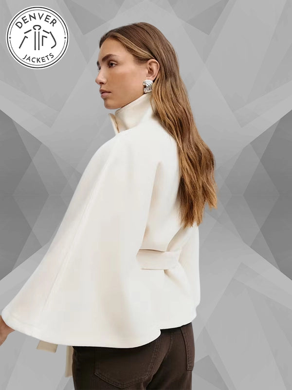Gina Tricot Cape Jacket White