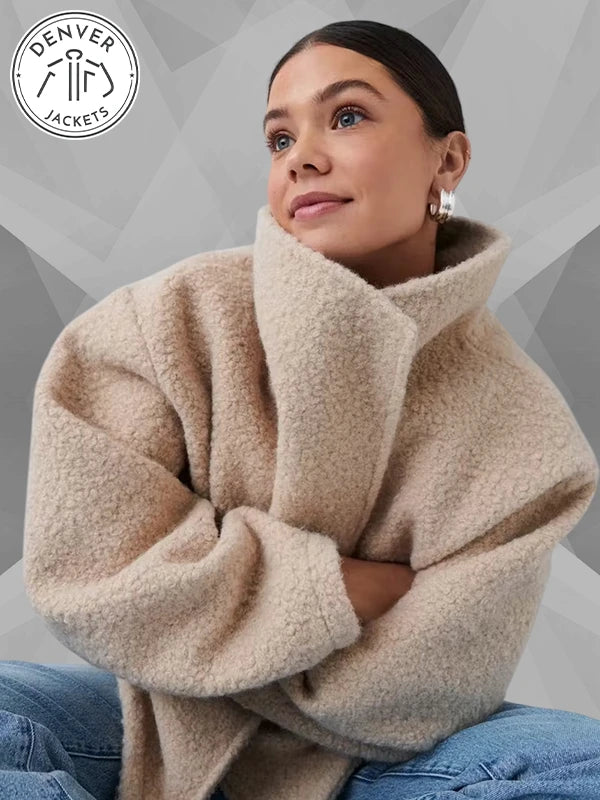 Gina Tricot Soft Boucle Jacket Beige