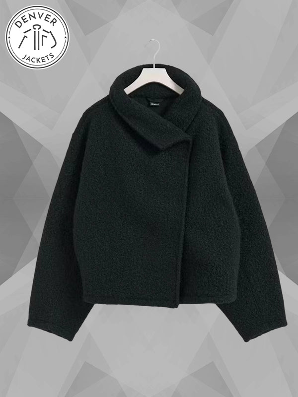 Gina Tricot Soft Boucle Jacket Black