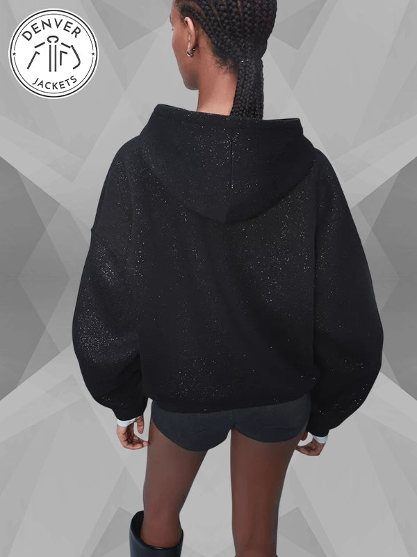 Glitter Hoodie Bershka