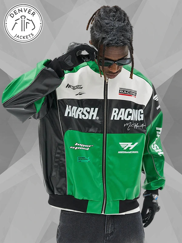 Green Harsh And Cruel Racing Jacket