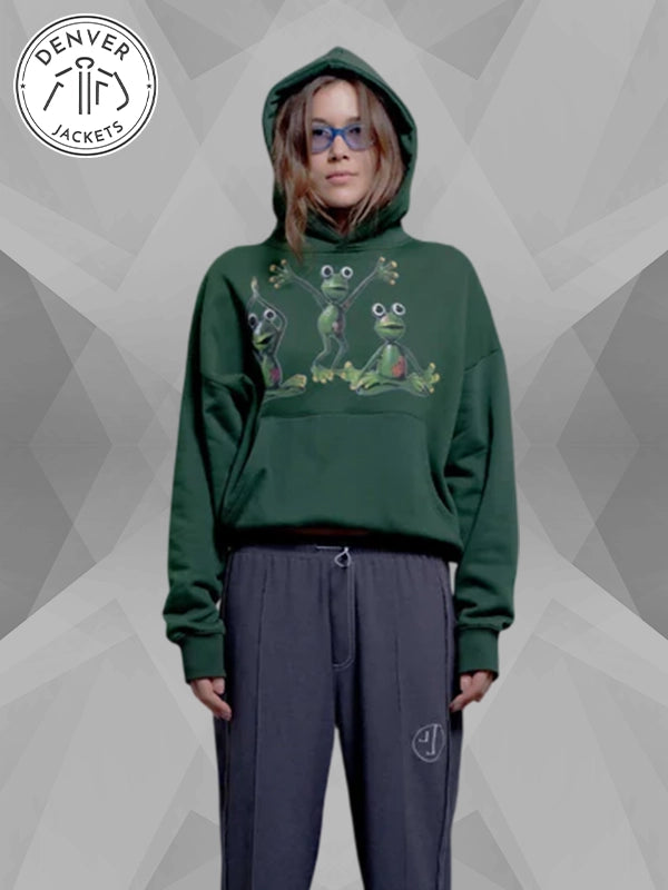 Green Jungles Jungles Euphoria Hoodie Womens