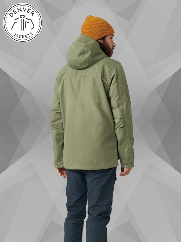 Greenland Fjallraven Hooded Green Jacket For Sale