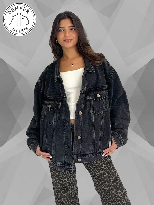 Grey Bandit Midtown Denim Jacket In Charcoal