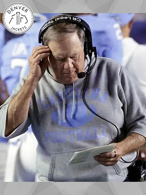 Grey Bill Belichick Hoodie Cutoff