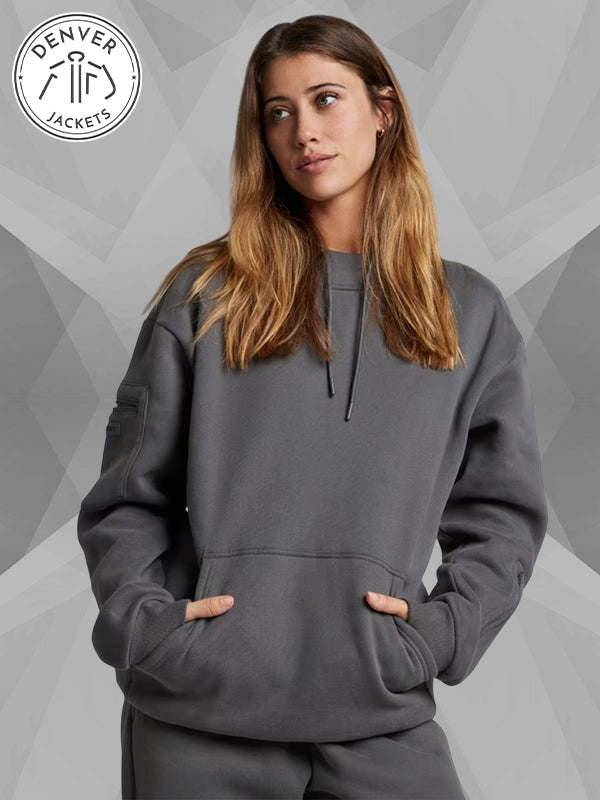 Grey Comfort Airplane Travel Hoodie With Eye Mask