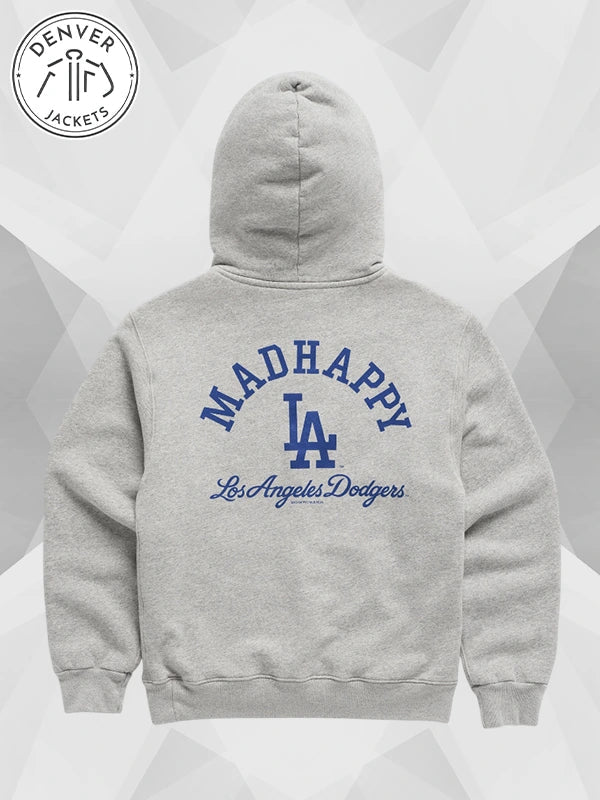 Grey Dodgers Fleece Hoodie Madhappy 