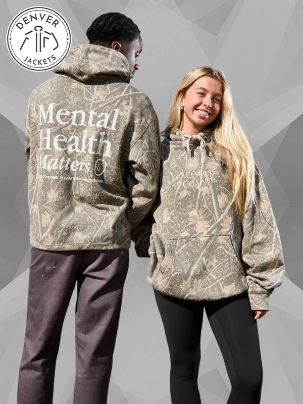Happiness Project Mental Health Matters Sweatshirt In Camo