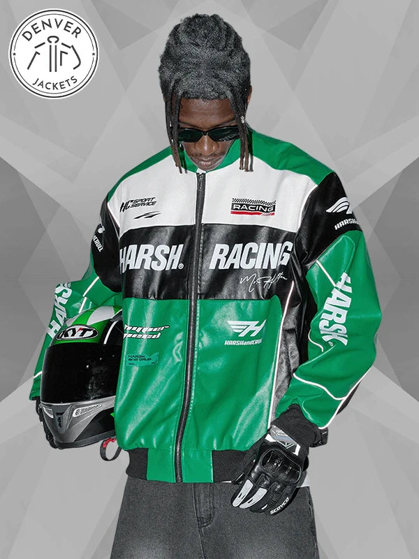 Harsh And Cruel Racing Jacket Green