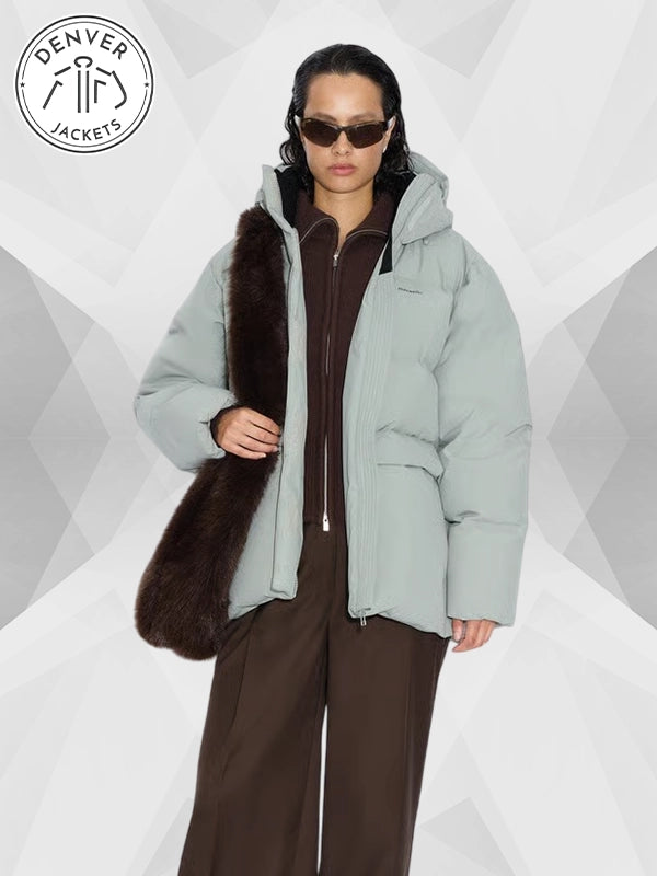 Holzweiler Teal Puffer Jacket