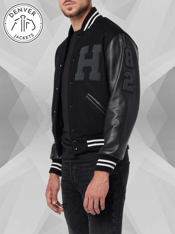Hudson x Brandon Williams Black Varsity Jacket