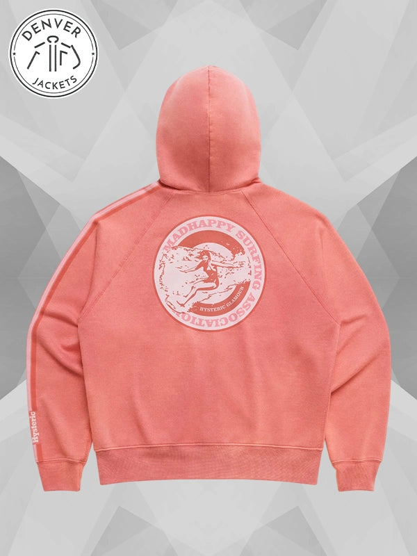 Hysteric Glamour Madhappy Surfing Association Hoodie Pink