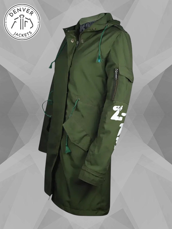 I Really Don't Care Do You? Coat Green
