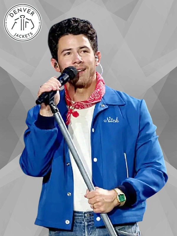 JONAS20 Nick Jonas Jacket Blue